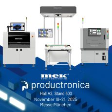 Mek stellt auf der Productronica 2025 die nächste Generation der 3D-THT-AOI vor